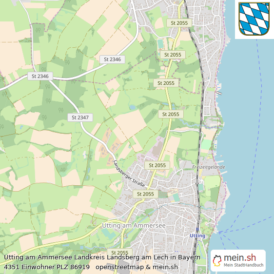 Utting am Ammersee Landstadt Lageplan